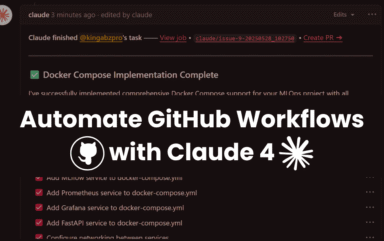 Automate GitHub Workflows with Claude 4