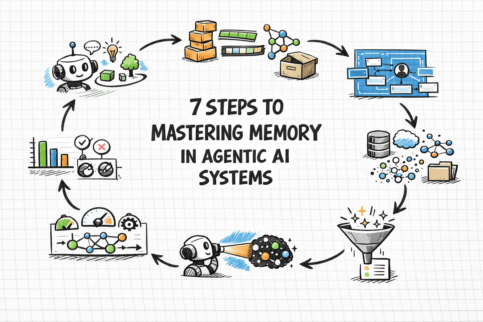 7 Steps to Mastering Memory in Agentic AI Systems