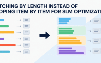 Batching by Length Instead of Looping Item by Item for SLM Optimization