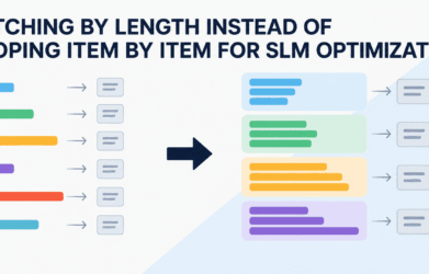 Batching by Length Instead of Looping Item by Item for SLM Optimization