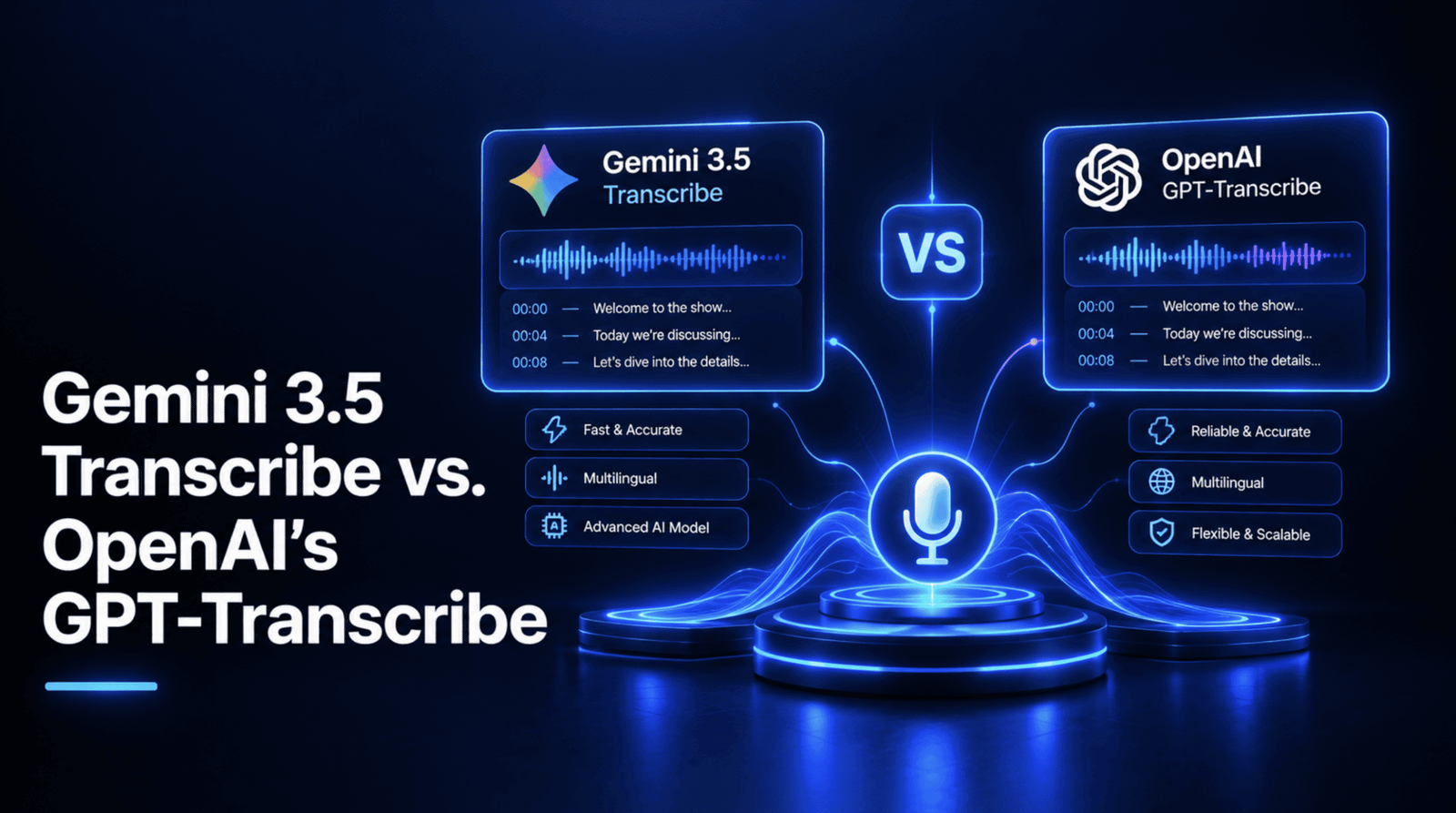 Gemini 3.5 Transcribe vs OpenAI